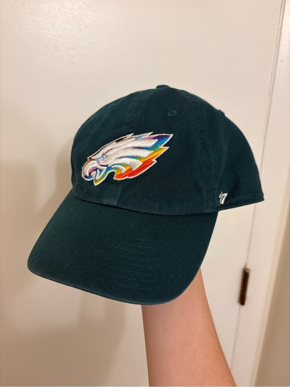 Philadelphia Eagles '47 Brand Pride Hat Clean Up Adjustable Cap Midnight Green